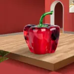 Mini Chili Pepper Crystal Hand Crafted Sculpture