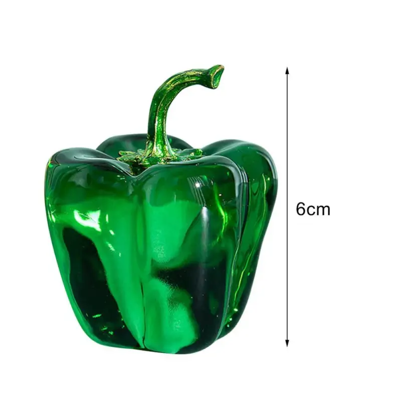 Mini Chili Pepper Crystal Hand Crafted Sculpture