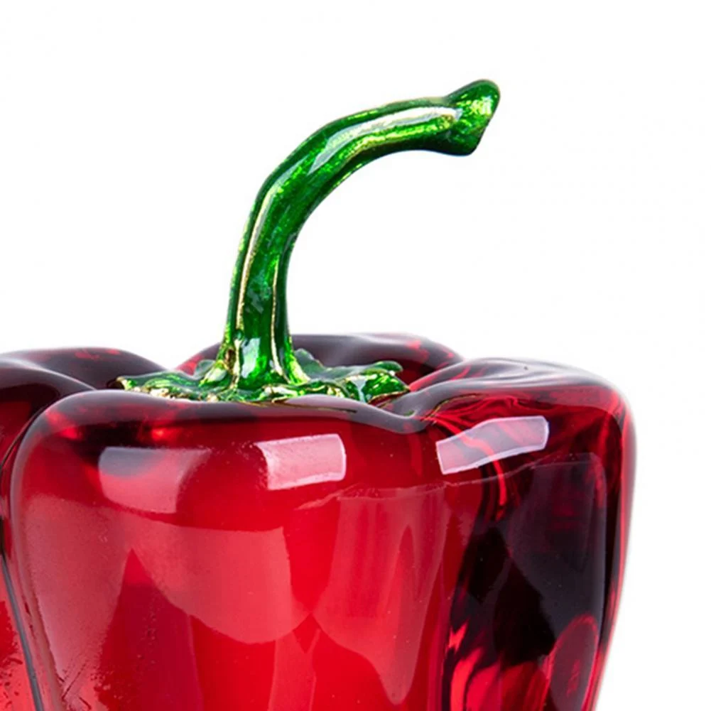 Mini Chili Pepper Crystal Hand-Crafted Sculpture -