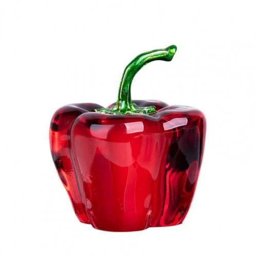 Mini Chili Pepper Crystal Hand-Crafted Sculpture -