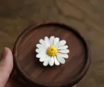Mini Daisy Flower Incense Holder Tray Set
