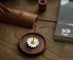 Mini Daisy Flower Incense Holder Tray Set