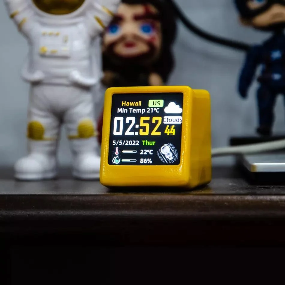 Mini Digital Clock & Weather Station -