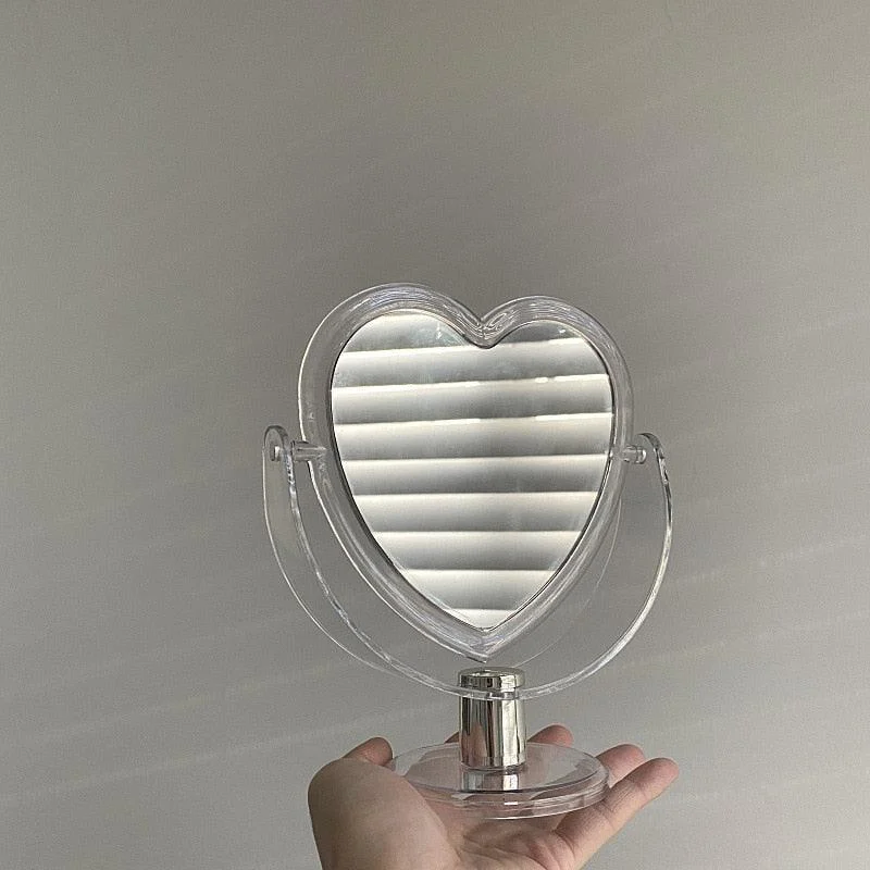 Mini Heart Compact Mirror -