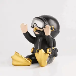 Miniature Scuba Diver Figurine