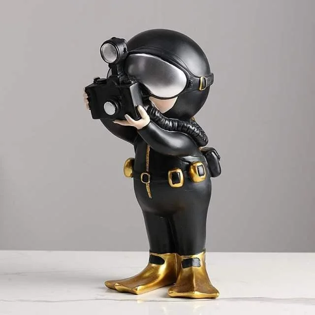 Miniature Scuba Diver Figurine -