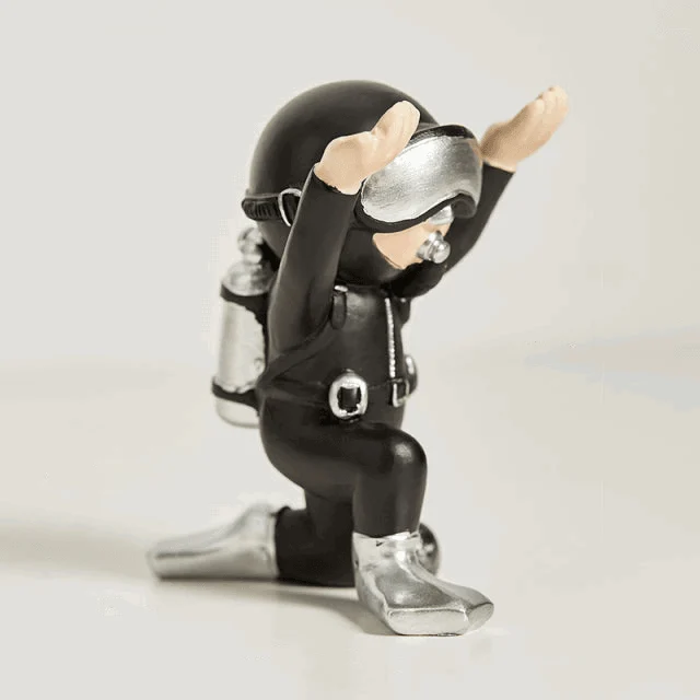 Miniature Scuba Diver Figurine -