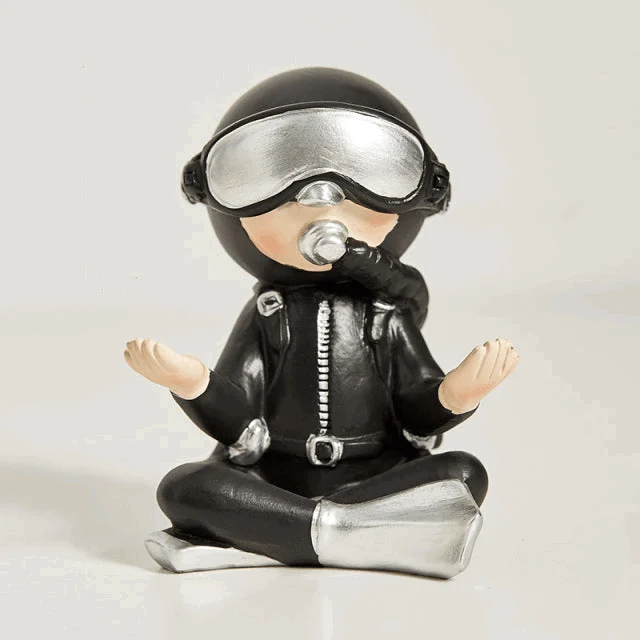 Miniature Scuba Diver Figurine -