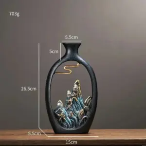 Minimalism Mountain Stone Vase - Homeko