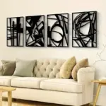 MinimalistAbstractMetalWallArt Homeko2