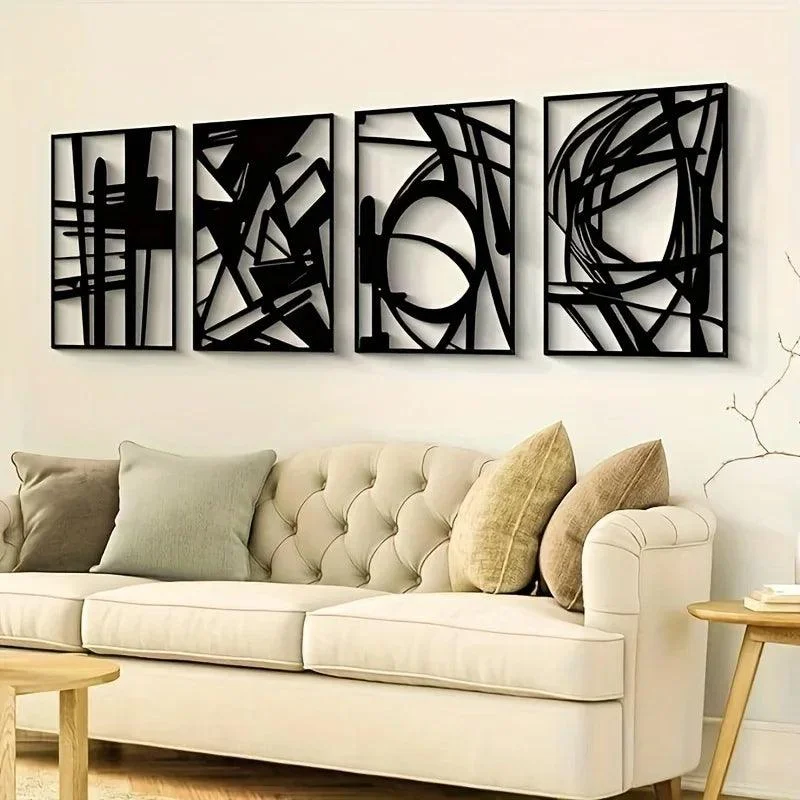 Minimalist Abstract Metal Wall Art - Homeko