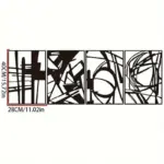 MinimalistAbstractMetalWallArt Homeko3