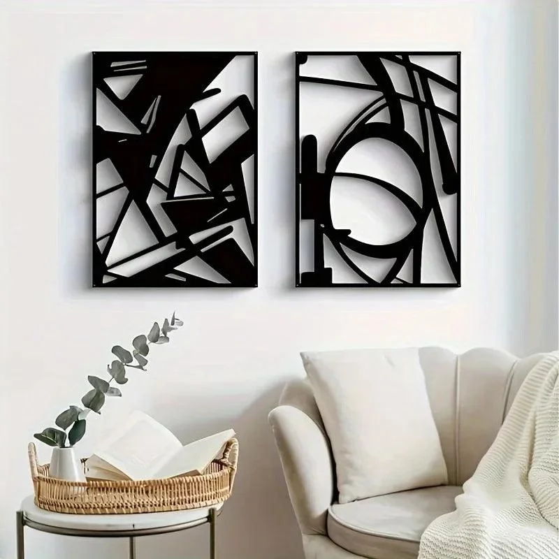 Minimalist Abstract Metal Wall Art - Homeko