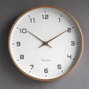 Minimalist Analog Wall Art Made of Wood for Home