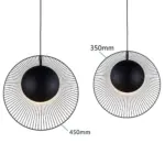 MinimalistBlackMetalPendantLampforDiningRoom Homeko2