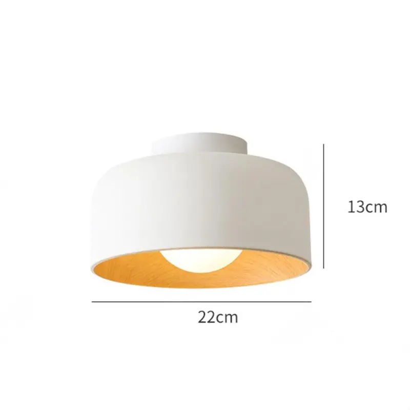 MinimalistBowlShapedMetalCeilingLight