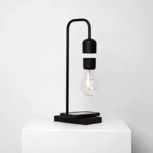 Minimalist Floating LED Lamp with Wireless Phone Charger