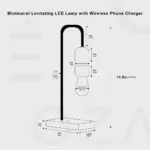 MinimalistFloatingLEDLampwithWirelessPhoneCharger Homeko3