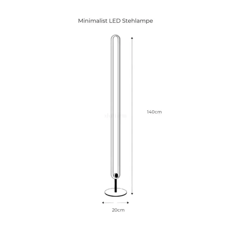 MinimalistLEDStehlampe Modernes WarmesAmbiente7
