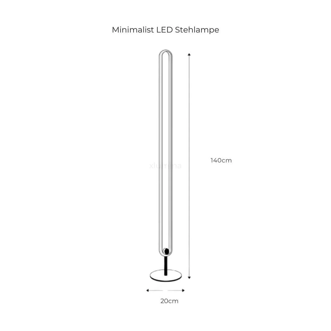 Minimalistledstehlampe Modernes Warmesambiente7