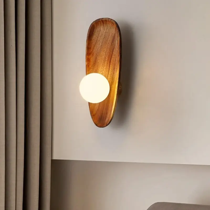 MinimalistSolidWoodWallLamp Homeko1