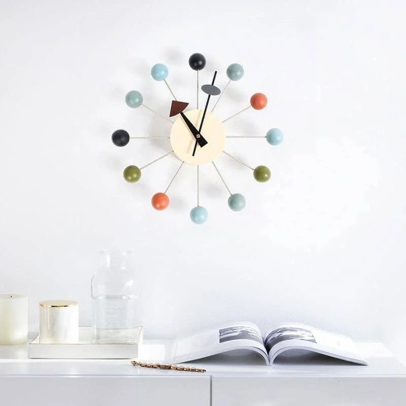 Minimalist 3D Ball Wall Clock: A Sophisticated Timekeeping Solution -