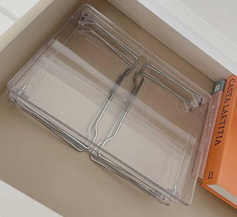 Minimalist Acrylic Transparent Foldable Table Rack -