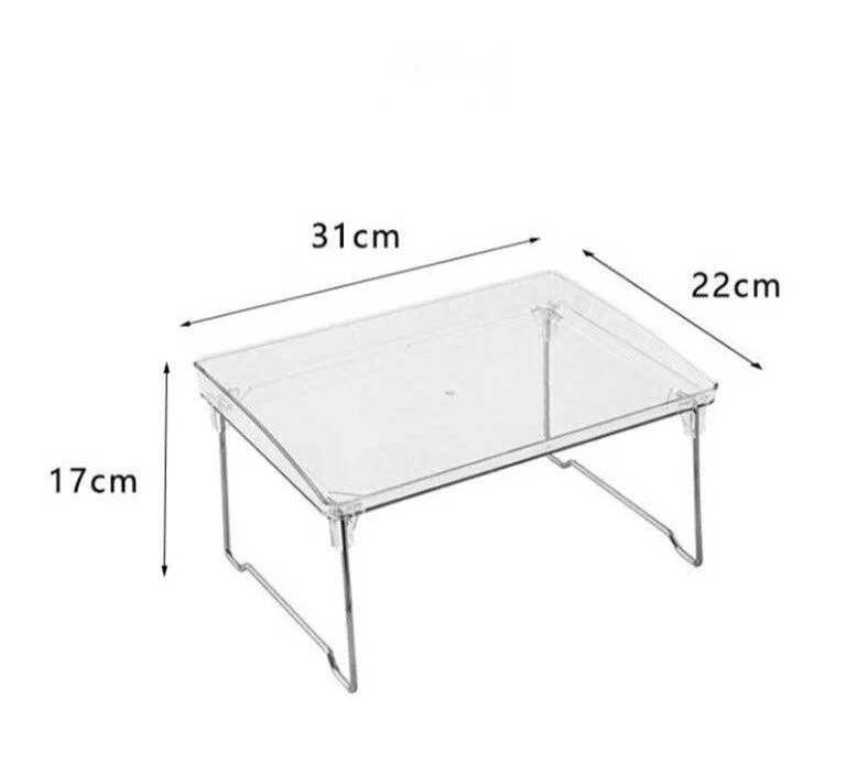 Minimalist Acrylic Transparent Foldable Table Rack -