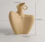 Minimalist Afro American Ceramic Bust Vase