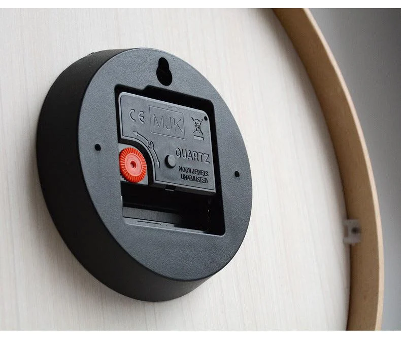 Minimalist Analogue Wall Décor Wooden Clock for Home -