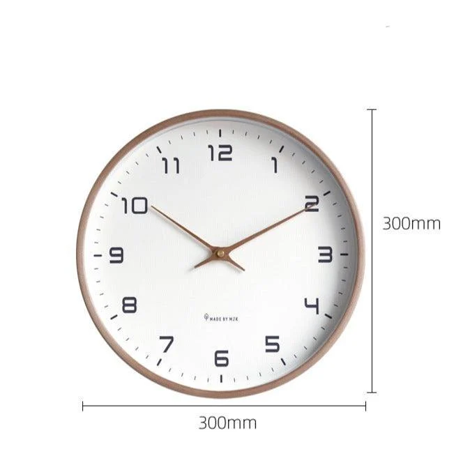 Minimalist Analogue Wall Décor Wooden Clock for Home -
