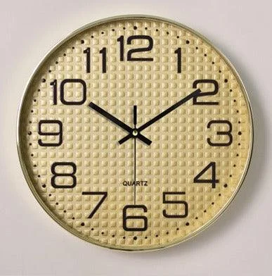 Minimalist Bedroom Silent Wall Clock 10 Inches -