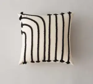 Minimalist Black And White Striped Pillow Covers