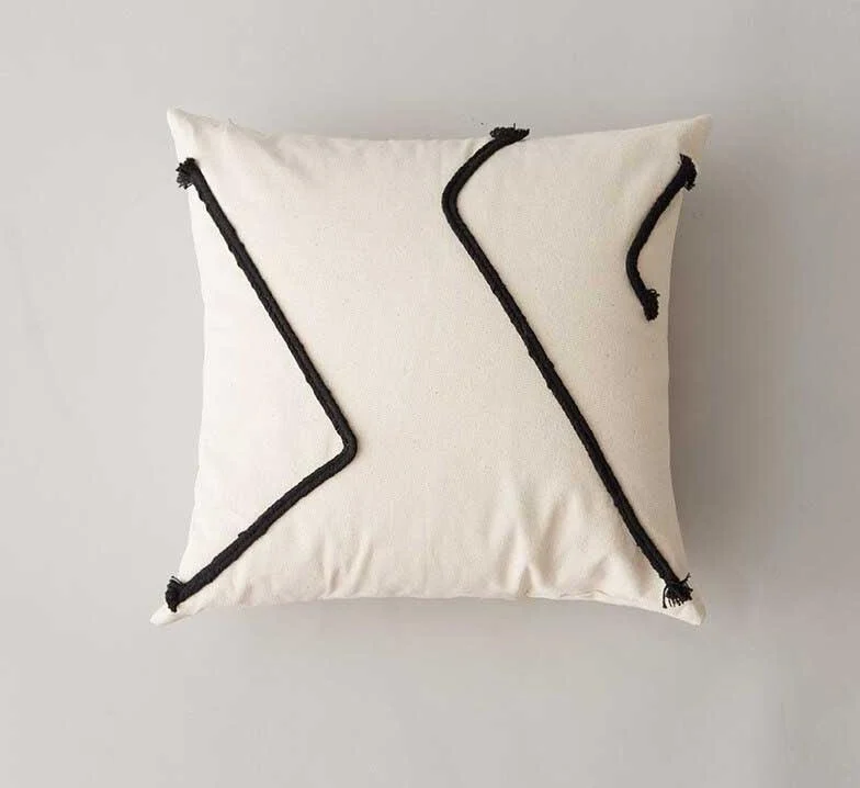 Minimalist Black And White Striped Pillow Covers -