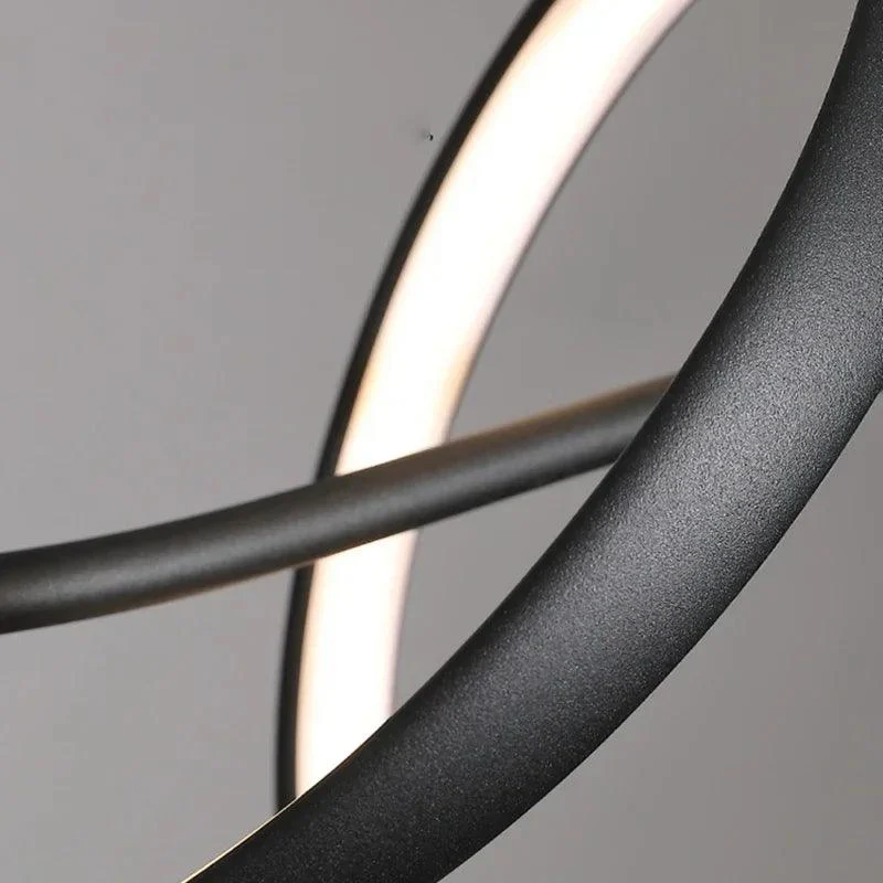 Minimalist Black Led Lighting Pendant for Table Office Ceiling Chandeliers -