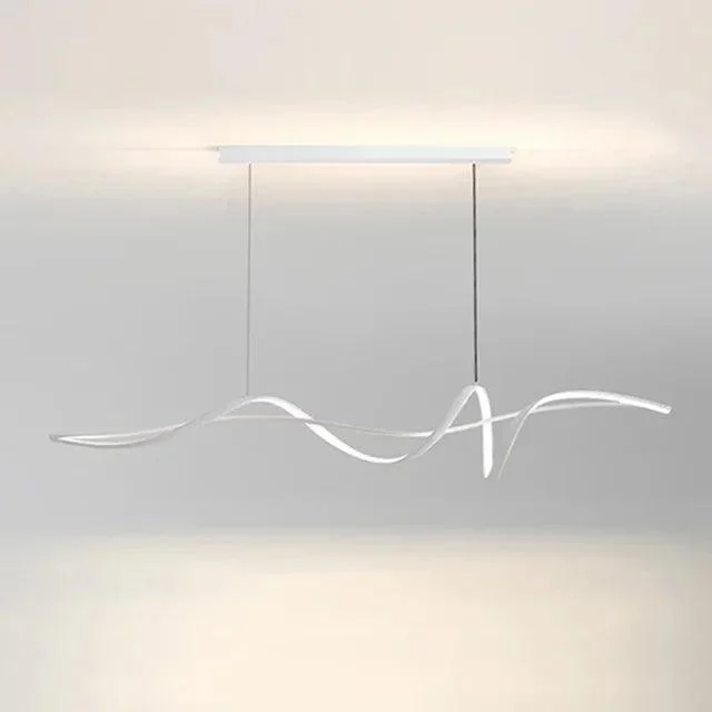 Minimalist Black Led Lighting Pendant for Table Office Ceiling Chandeliers -