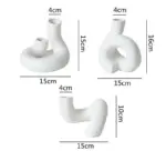 Minimalist Ceramic Abstract Twisted Vase