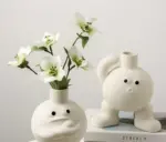 Minimalist Ceramic Bigfoot Funny Vase
