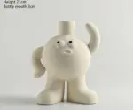 Minimalist Ceramic Bigfoot Funny Vase