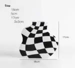 Minimalist_Ceramic_Black_And_White_Checkered_Vase_-_-4337872 Minimalist Ceramic Black And White Checkered Vase