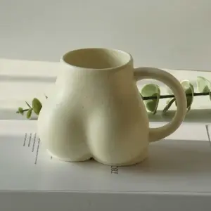 Minimalist Ceramic Chubby Butt Mug - 