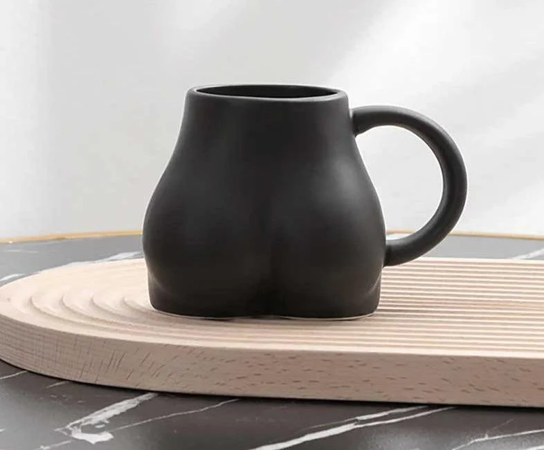 Minimalist Ceramic Chubby Butt Mug -