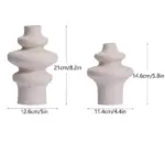 Minimalist Ceramic Frosted Squiggle Vase