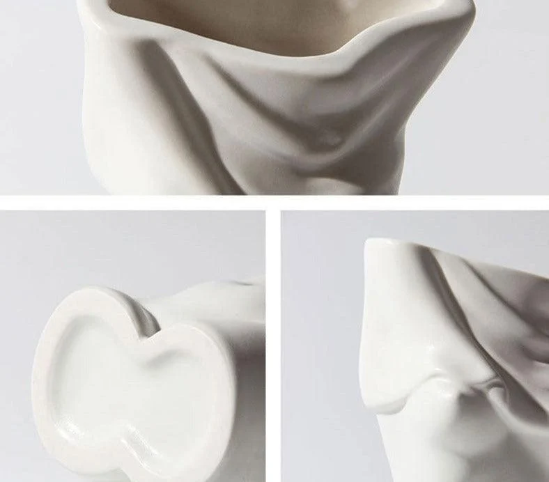 Minimalist Ceramic Women Body Vase For Flowers -