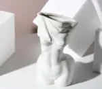 Minimalist Ceramic Women Body Vase For Flowers