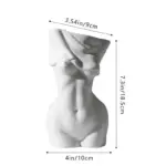 Minimalist Ceramic Women Body Vase For Flowers