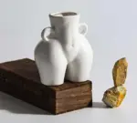Minimalist Cheeky Ceramic Bum Vase