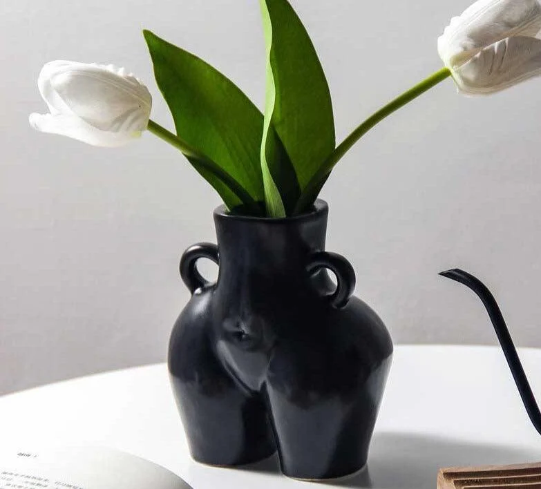 Minimalist Cheeky Ceramic Bum Vase -