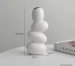 Minimalist Cobblestone Ceramic Vase -