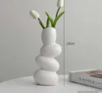Minimalist Cobblestone Ceramic Vase -